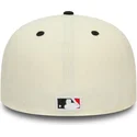 59fifty-chicago-white-sox-mlb-93-division-beige-und-schwarze-flat-cap-von-new-era