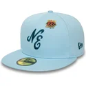 cappello-piatto-azzurro-aderente-59fifty-anniversary-script-di-new-era