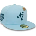 cappello-piatto-azzurro-regolabile-59fifty-anniversary-script-di-new-era