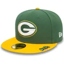 berretto-piatto-verde-e-giallo-regolabile-59fifty-pin-pack-dei-green-bay-packers-nfl-di-new-era