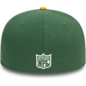 berretto-piatto-verde-e-giallo-regolabile-59fifty-pin-pack-dei-green-bay-packers-nfl-di-new-era