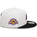 cappelli-piatta-nero-snapback-9fifty-white-crown-patch-dei-los-angeles-lakers-nba-di-new-era