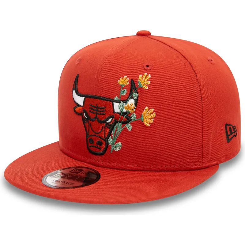 chicago-bulls-nba-new-era-9fifty-seasonal-flower-orange-snapback-kappe