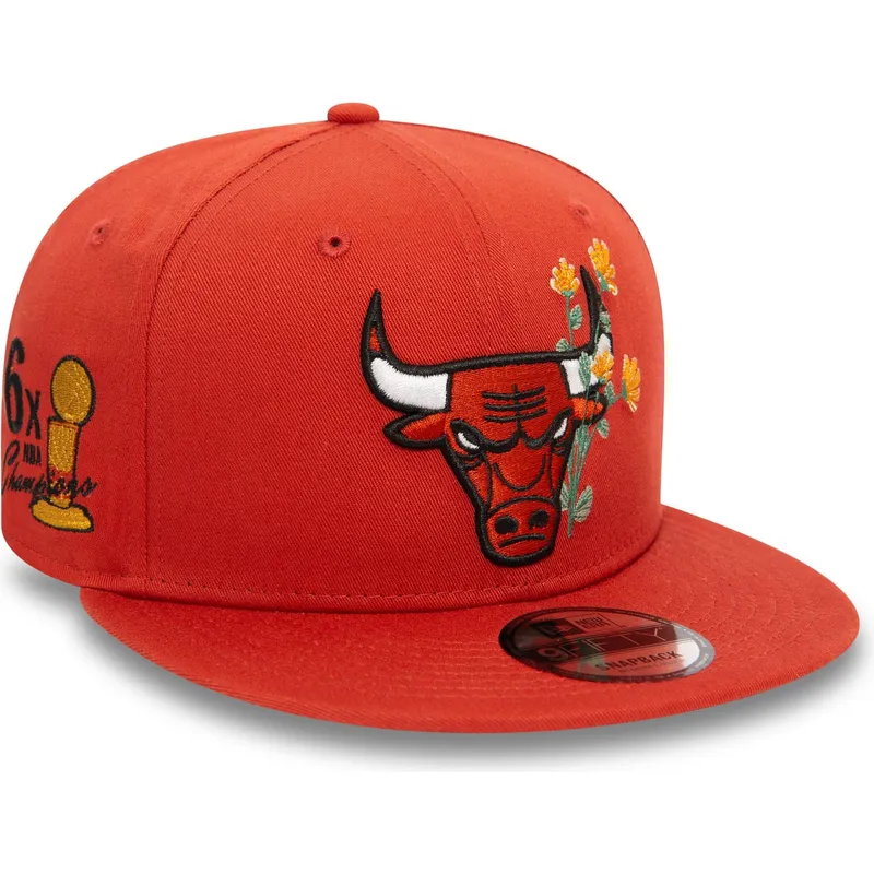chicago-bulls-nba-new-era-9fifty-seasonal-flower-orange-snapback-kappe