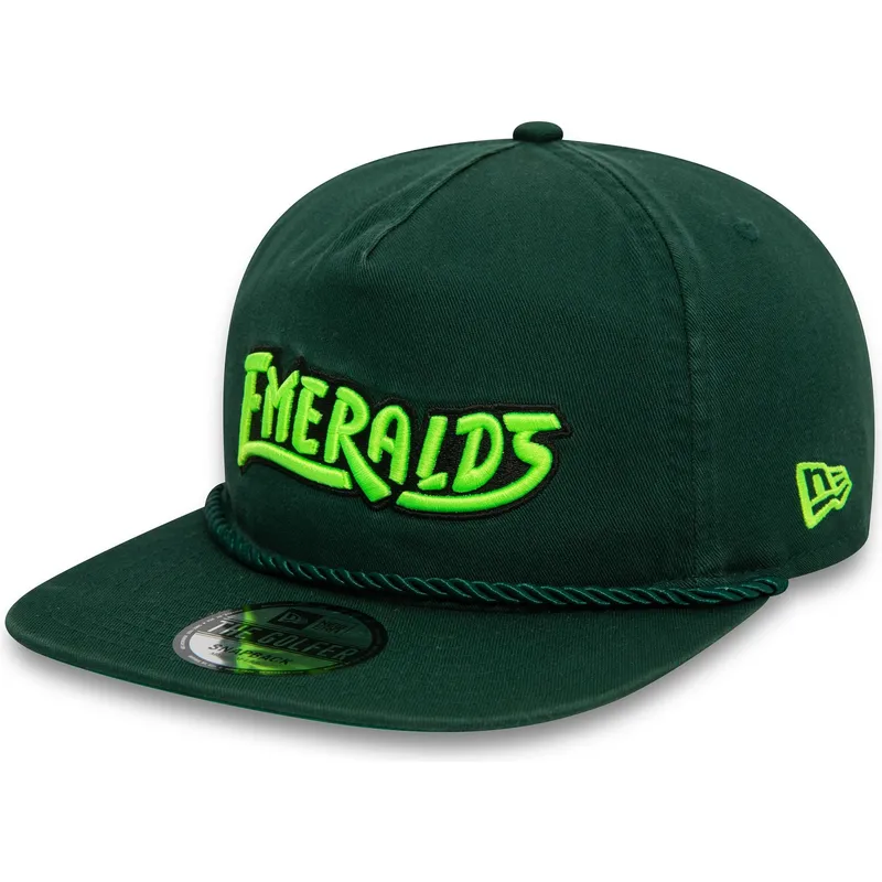 berretto-piatto-verde-snapback-golfer-alternative-eugene-emeralds-milb-di-new-era