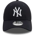 cappellino-visiera-curva-blu-marino-regolabile-9forty-side-patch-di-new-york-yankees-mlb-di-new-era