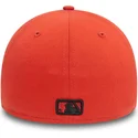 cappellino-curvo-arancione-regolabile-con-logo-nero-39thirty-league-essential-dei-new-york-yankees-mlb-di-new-era