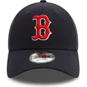 new-era-curved-brim-9forty-side-patch-boston-red-sox-mlb-navy-blue-adjustable-cap