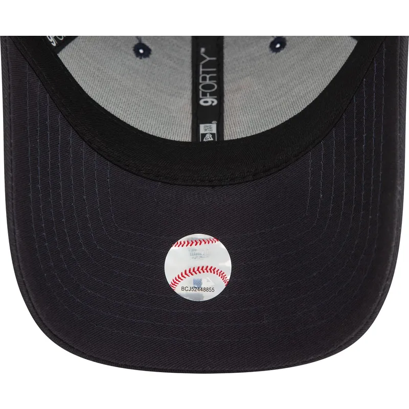 marineblaue-verstellbare-curved-cap-9forty-side-patch-der-boston-red-sox-mlb-von-new-era