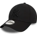 new-era-curved-brim-black-logo-39thirty-monochrome-new-york-yankees-mlb-black-fitted-cap