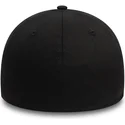 casquette-courbee-noire-ajustee-avec-logo-noir-39thirty-monochrome-new-york-yankees-mlb-new-era