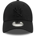 cappellino-curvo-nero-aderente-con-logo-nero-39thirty-stretch-nylon-dei-new-york-yankees-mlb-di-new-era