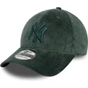 cappellino-curvo-verde-aderente-con-logo-verde-39thirty-cord-dei-new-york-yankees-mlb-di-new-era