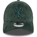 cappellino-curvo-verde-aderente-con-logo-verde-39thirty-cord-dei-new-york-yankees-mlb-di-new-era
