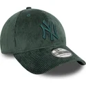 cappellino-curvo-verde-aderente-con-logo-verde-39thirty-cord-dei-new-york-yankees-mlb-di-new-era