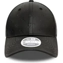 cappellino-curvo-nero-regolabile-da-donna-9forty-pu-monogram-dei-new-york-yankees-mlb-di-new-era