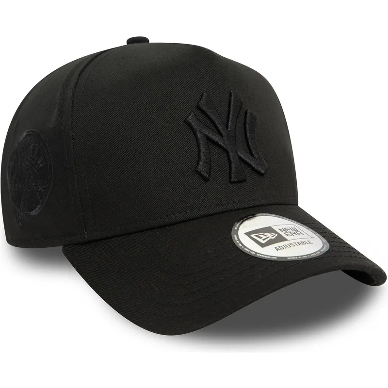 cappellino-curvo-nero-snapback-con-logo-nero-9forty-e-frame-monochrome-dei-new-york-yankees-mlb-di-new-era