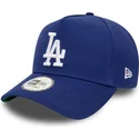 cappelli-curva-blu-snapback-9forty-e-frame-patch-dei-los-angeles-dodgers-mlb-di-new-era