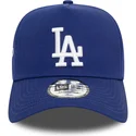 los-angeles-dodgers-mlb-9forty-e-frame-patch-blaue-snapback-kappe-mit-gebogenem-schirm-von-new-era