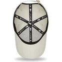 buet-beige-justerbar-kasket-til-kvinder-med-gyldent-logo-9forty-metallic-logo-fra-new-york-yankees-mlb-fra-new-era