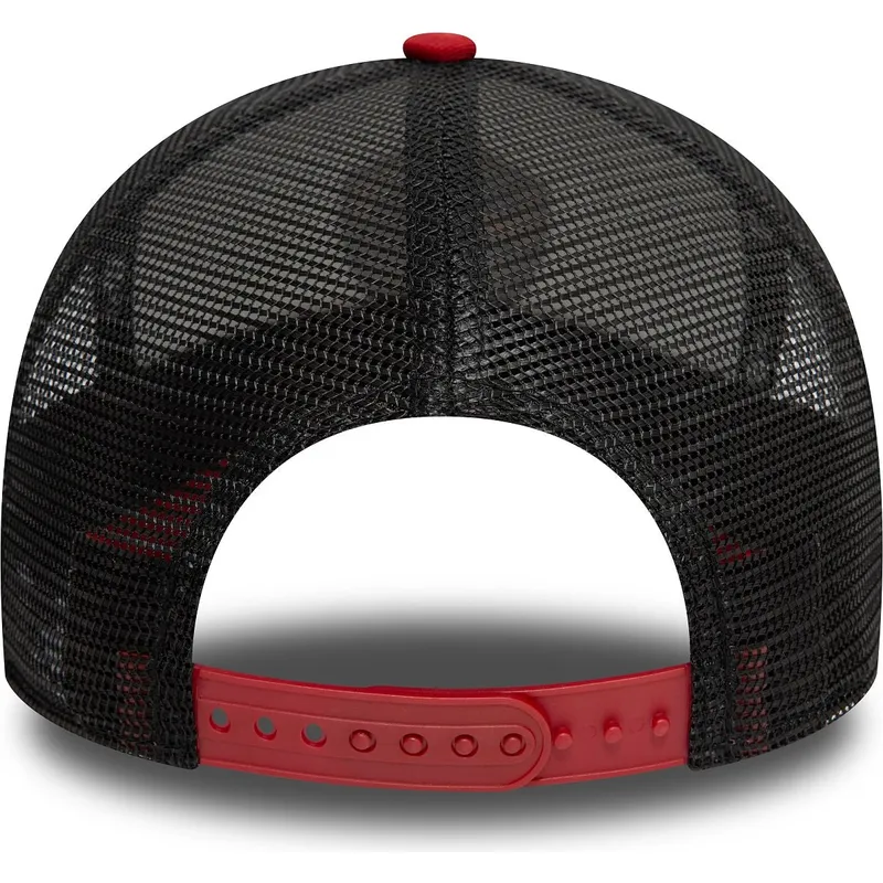 hvid-sort-og-rod-9forty-e-frame-core-trucker-kasket-fra-associazione-sportiva-roma-serie-a-fra-new-era