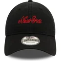 cappellino-nero-curvo-regolabile-9twenty-heritage-script-di-new-era
