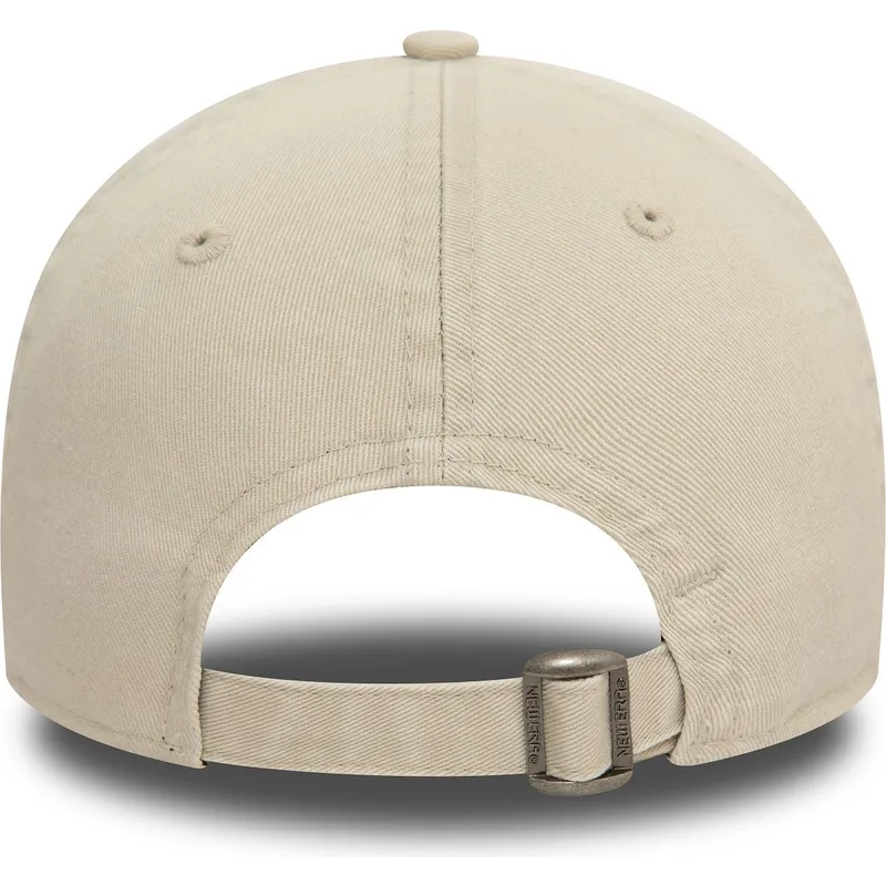 beige-verstellbare-kappe-9twenty-heritage-script-von-new-era
