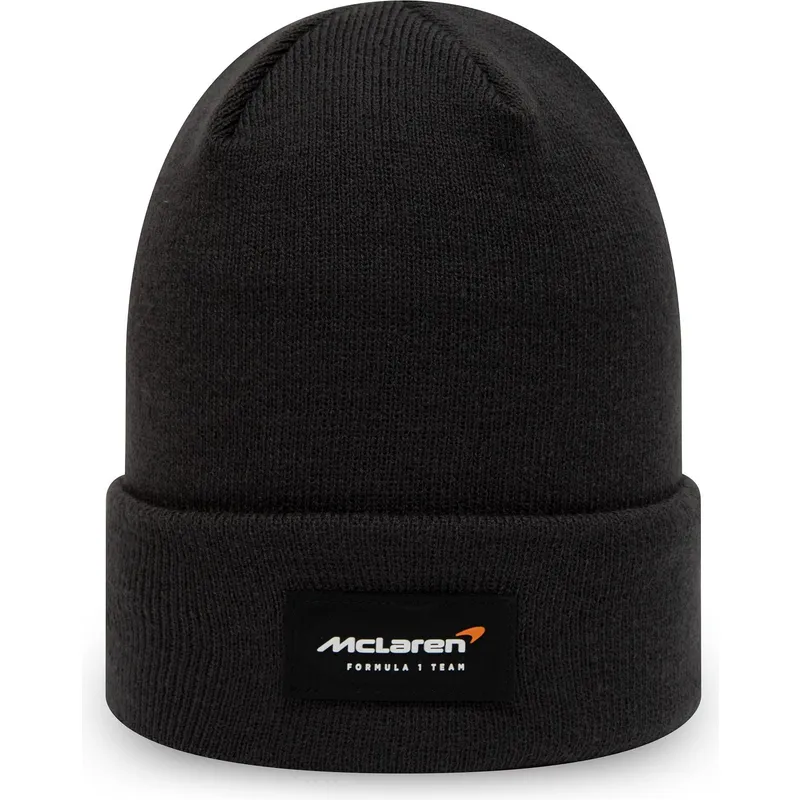berretto-nero-essential-cuff-knit-di-mclaren-racing-formula-1-di-new-era