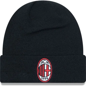 Gorro nero Core Cuff di AC Milan Serie A di New Era