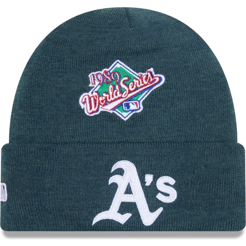 cappelli-verde-world-series-balaclava-dei-oakland-athletics-mlb-di-new-era