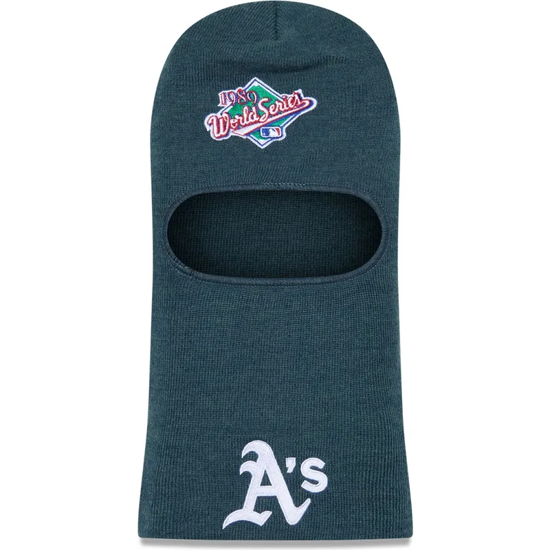 cappelli-verde-world-series-balaclava-dei-oakland-athletics-mlb-di-new-era