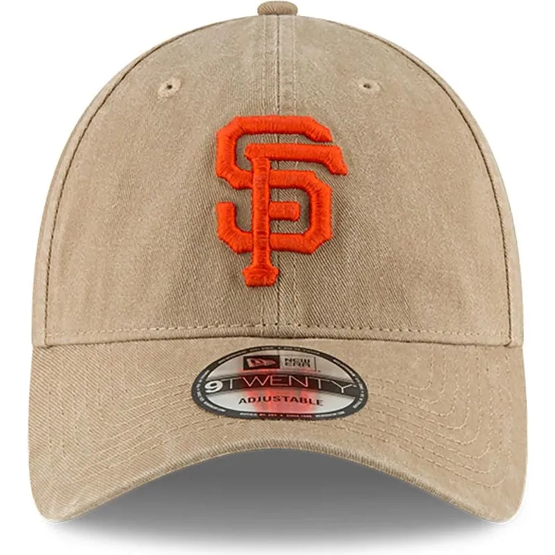 bezowa-regulowana-czapka-z-zakrzywionym-daszkiem-9twenty-core-classic-san-francisco-giants-mlb-od-new-era