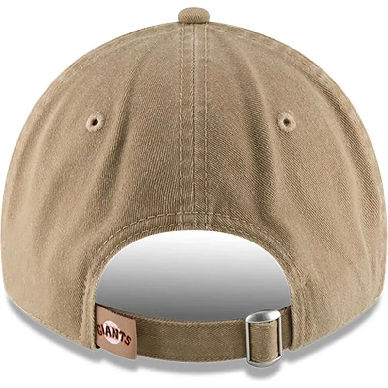 beige-verstellbare-curved-cap-9twenty-core-classic-der-san-francisco-giants-mlb-von-new-era