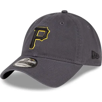 Regulowana szara czapka z zakrzywionym daszkiem 9TWENTY Core Classic Pittsburgh Pirates MLB od New Era