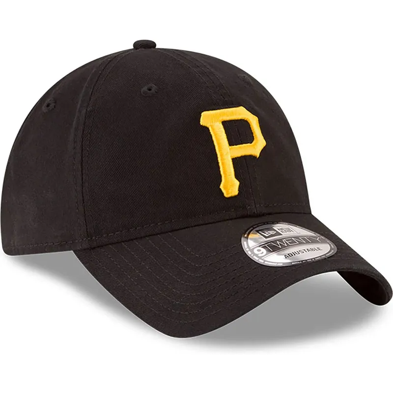 sort-justerbar-buet-kasket-9twenty-core-classic-fra-pittsburgh-pirates-mlb-fra-new-era
