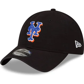 New York Mets MLB justerbar sort buet kasket 9TWENTY Core Classic fra New Era