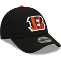 sort-justerbar-kurvet-kasket-9forty-the-league-fra-cincinnati-bengals-nfl-fra-new-era