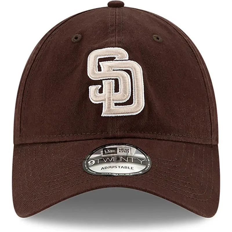 brun-justerbar-bojd-keps-9twenty-core-classic-san-diego-padres-mlb-fran-new-era