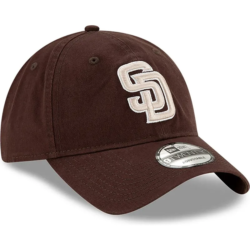 regulowana-brazowa-czapka-z-zakrzywionym-daszkiem-9twenty-core-classic-san-diego-padres-mlb-od-new-era