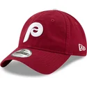 casquette-courbee-rouge-fonce-ajustable-9twenty-core-classic-philadelphia-phillies-mlb-new-era