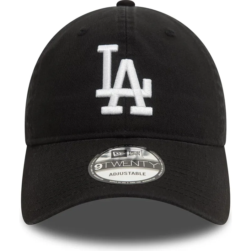 justerbar-sort-buet-kasket-9twenty-washed-los-angeles-dodgers-mlb-fra-new-era