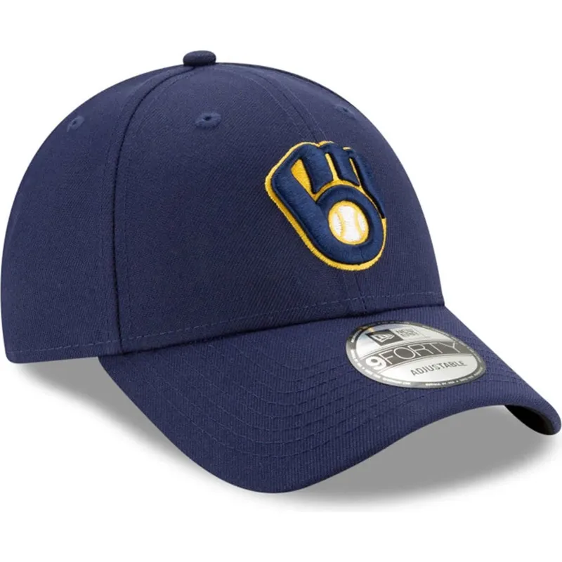 marinbla-justerbar-9forty-the-league-milwaukee-brewers-mlb-keps-fran-new-era