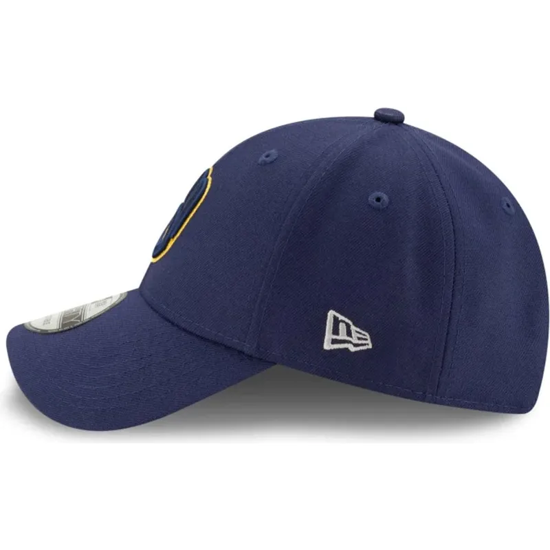 cappellino-visiera-curva-blu-marino-regolabile-9forty-the-league-di-milwaukee-brewers-mlb-di-new-era