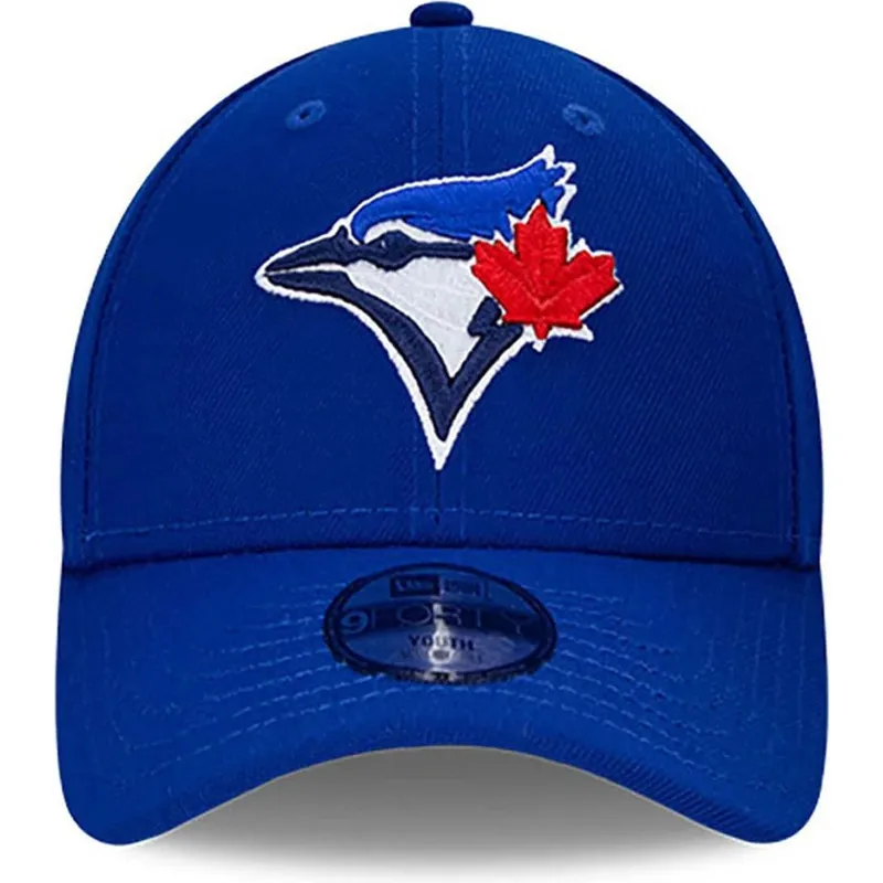 9forty-the-league-toronto-blue-jays-mlb-new-era-verstellbare-blaue-kinderkappe-mit-gebogenem-schirm