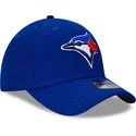blaue-gebogene-verstellbare-kappe-fur-kinder-9forty-the-league-der-toronto-blue-jays-mlb-von-new-era