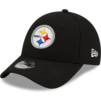 New Era Curved Brim Youth 9FORTY The League Pittsburgh Steelers NFL Black Adjustable Cap