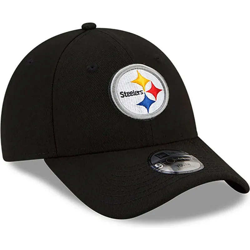 czarna-regulowana-czapka-z-zakrzywionym-daszkiem-dla-dzieci-9forty-the-league-pittsburgh-steelers-nfl-od-new-era