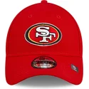 cappellino-visiera-curva-rosso-regolabile-9forty-the-league-team-colour-di-san-francisco-49ers-nfl-di-new-era