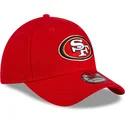 cappellino-visiera-curva-rosso-regolabile-9forty-the-league-team-colour-di-san-francisco-49ers-nfl-di-new-era