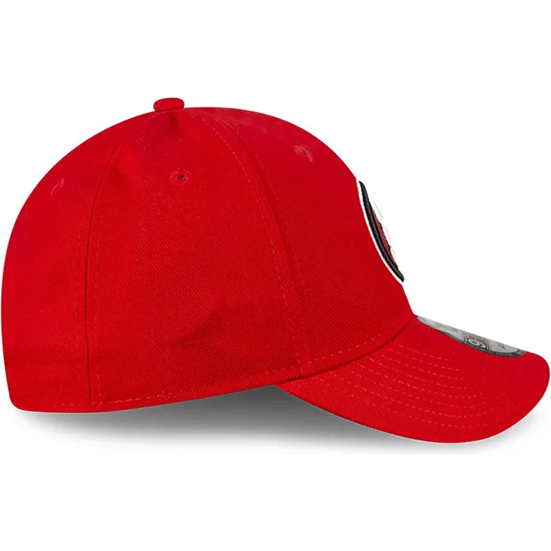 rote-verstellbare-curved-cap-9forty-the-league-team-colour-der-san-francisco-49ers-nfl-von-new-era